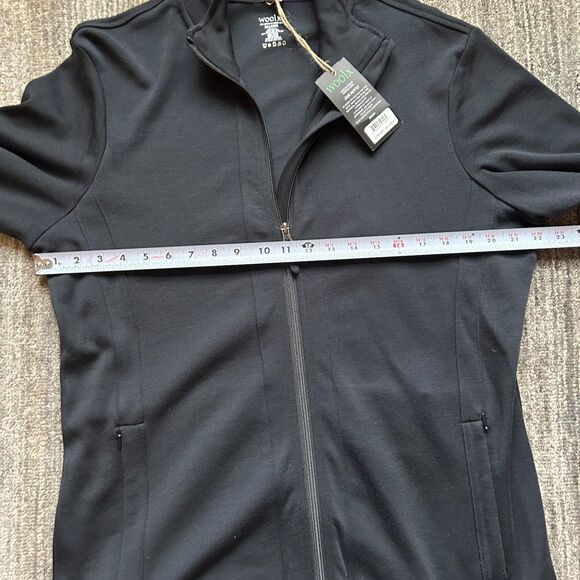 WoolX 100% Merino Wool Full Zip Sweater, Black, 2XL, NWT - Picture 8 of 11